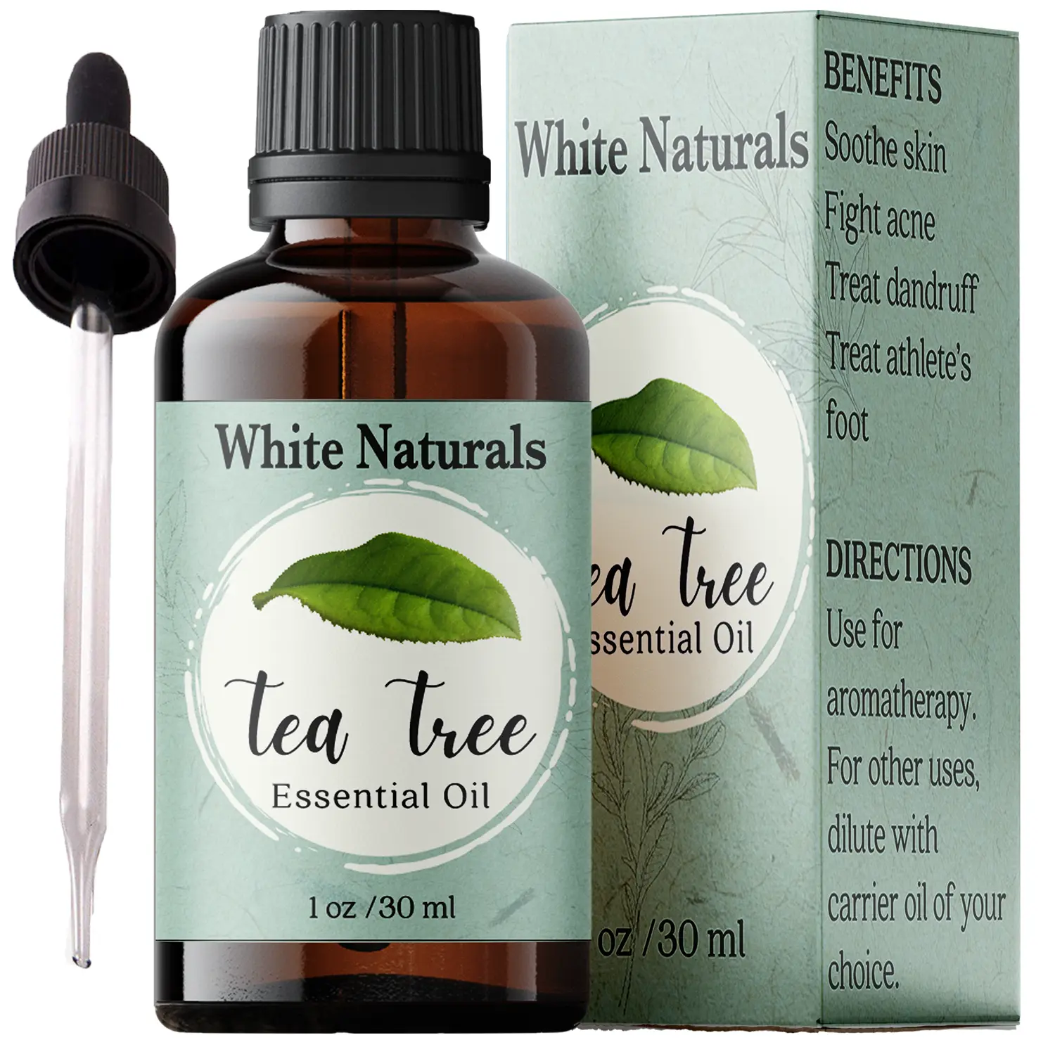 Tea Tree Essential Oil for Clear Skin 1oz (30ml) - Pure and Natural, Therapeutic Grade Organic Tea Tree Oil - Steam Distilled, Perfect for DIY Soap Making, Diffuser, Skin, Hair and Aromatherapy
