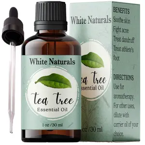 Tea Tree Essential Oil for Clear Skin 1oz (30ml) - Pure and Natural, Therapeutic Grade Organic Tea Tree Oil - Steam Distilled, Perfect for DIY Soap Making, Diffuser, Skin, Hair and Aromatherapy