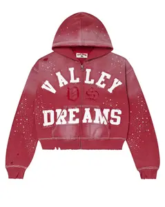 VALE Forever Classico Zip Up Hoodie Ruby Red