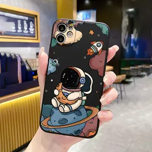 1889 - A Creative Astronaut Design for a Phone Case, Compatible with Apple Iphone Models 16/11/12/13/14/15/15 Pro/15 Plus/15 Pro Max/7 Plus/8 Plus/X/Xs Max/Xr/11 Pro/12 Pro/13 Pro/14 Pro/12 Mini/13 Mini/11 Pro Max/12 Pro Max/13 Pro Max/14 Pro Max/14 Plus/
