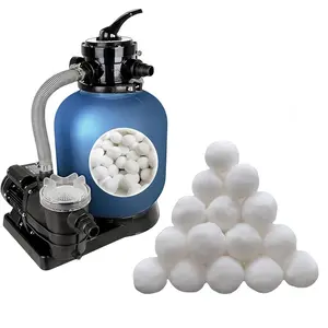 1.5 lbs Pool Filter Balls Eco-Friendly Fiber Filter Media for Swimming Pool Sand Filters (Equals 25kg/50lbs Pool Filter Sand)