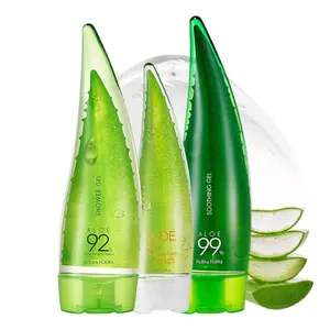 Holika Holika Aloe Series Variations - 99% Aloe Soothing Gel 250ml, Aloe 92% Shower Gel 250ml, Facial Cleansing Foam 150ml– Multi-Purpose Moisturizer for Face, Body & Hair Moisturizing Hydrating