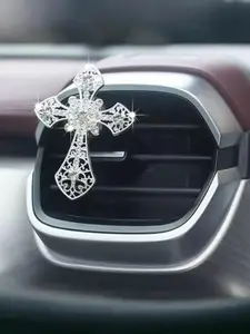 Diamond cross air outlet perfume clip car decoration car air conditioning air outlet aromatherapy clip Car Fragrance