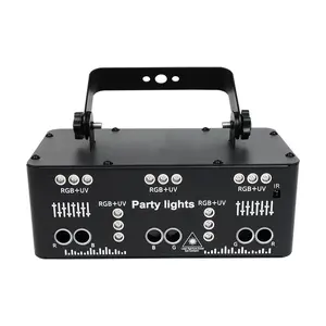 Flower Dance 21 Eyes Laser Lights RGBW LED Stage Light with DMX-512 & Remote Control for Night Clubs KTVs and Weddings