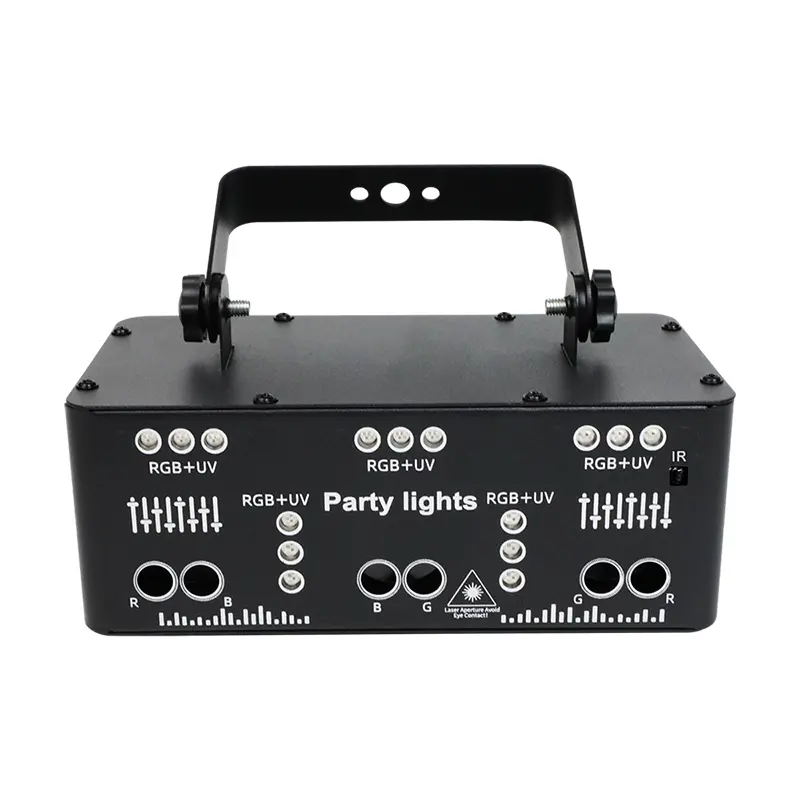Flower Dance 21-Eye Laser Stage Light, Adjustable Customizable Dimmable RGBW LED with DMX-512, Remote Control, Illuminating Multicolor Lighting for Night Clubs, Weddings, Adjustable Rgb Lighting, Customizable Rgb, Dimmable Led Lights, Rgbw Beam Light