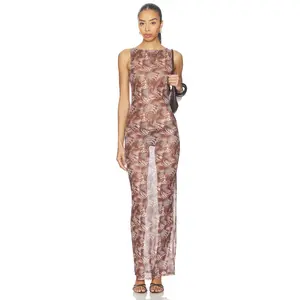 superdown Daranna Maxi Dress in Animal Multi