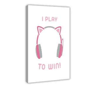 Overwatch Gaming Poster Headset Ears, Game Room Decor