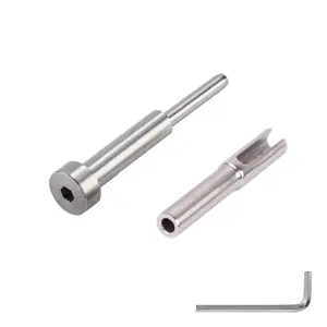 Senmit Invisible Stud & T Lock Receiver for 1/8" Cable Deck Railing,12 Pairs-ST12