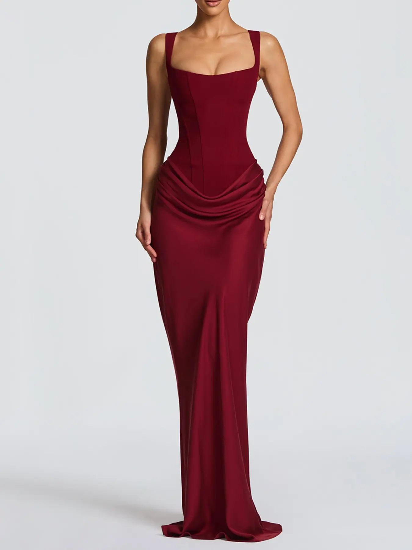 Elegant Minimalist Corset Evening Dress, Women Sleeveless Maxi Gown Formal  Wear Formal Events Special Occasions Wedding Guest Party Dress, Womenswear  - TikTok Shop