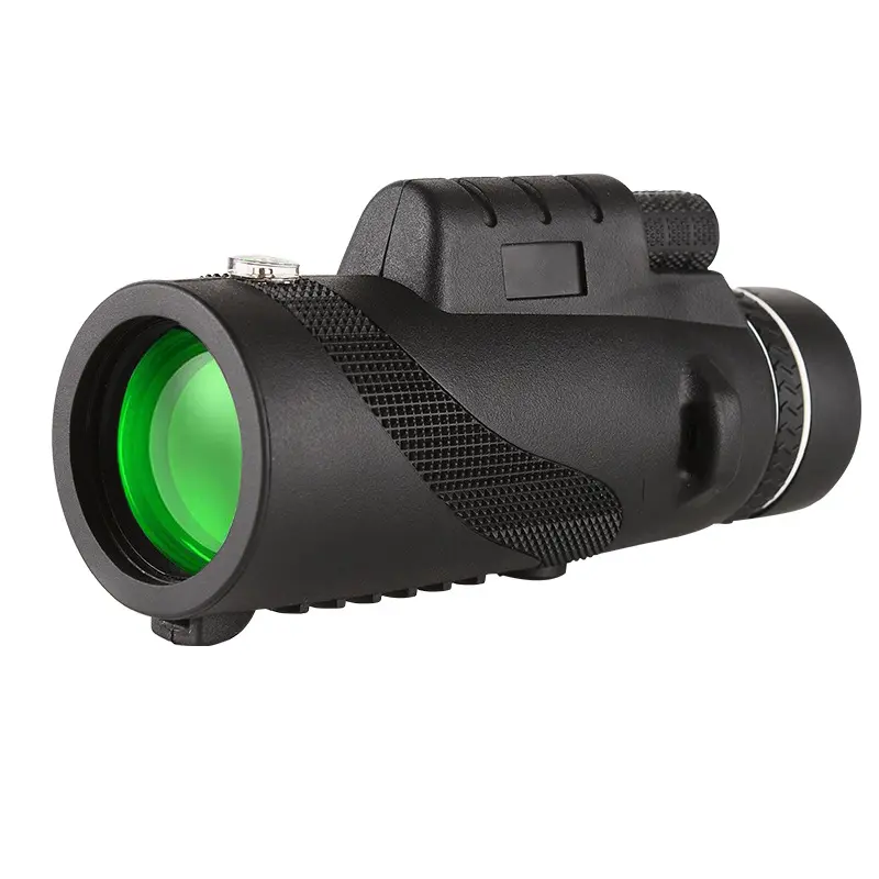 High Power Monocular Telescope with Phone Clip - Mini Pocket Mobile Phone Lens Accessory for Bird Watching, Hunting, Smartphone Photography