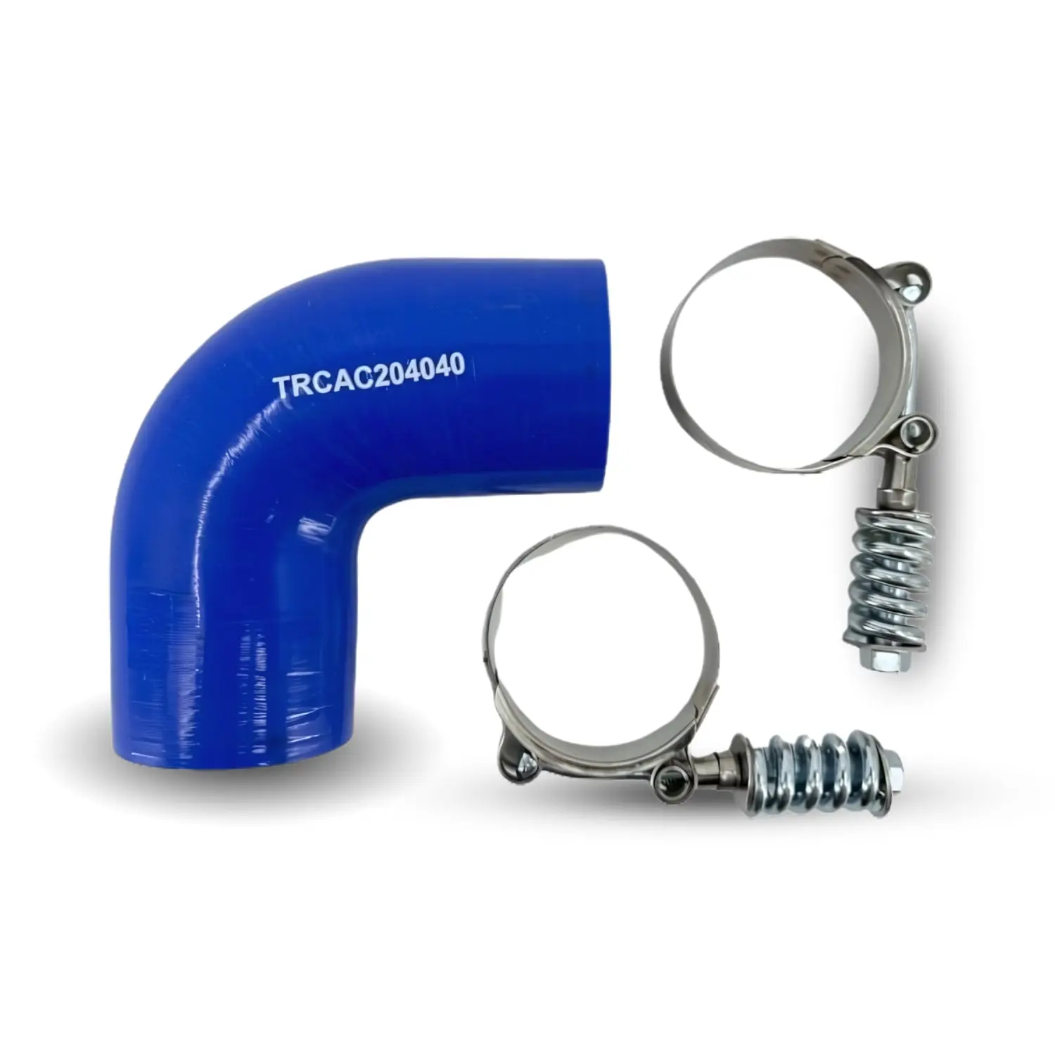 TORQUE 90 Degree Elbow 4-Ply Coupler Silicone Hose ID 2.0" (51mm) with T-Bolt Clamps Set for Turbo, Air Intake and Intercooler Hose Kit (TRCAC204040)