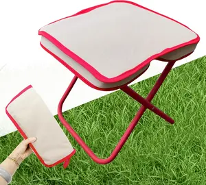 Mini Easy Carry Outdoor Chair – Compact Carry Chair for Camping, Hiking, Fishing, Gardening and Outdoor Use – Lightweight, Durable, Easy to Carry and Set Up (Khaki)