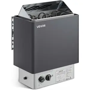 VEVOR Sauna Heater, 2KW AC 120V Electric Sauna Stove, Dry Steam Bath Saunas Stove with Pre - Drilled Bracket, Fit 52.9 to 88.2 CU. FT Saunas Rooms, Steam Bath Stoves for Home, Commercial, Leisure Venues