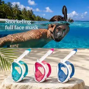 2nd-Generation Direct-Plug Fully Dry Snorkeling Regulator Set - Full-Face Mask, Swimming Suit, Goggles for Water Sports