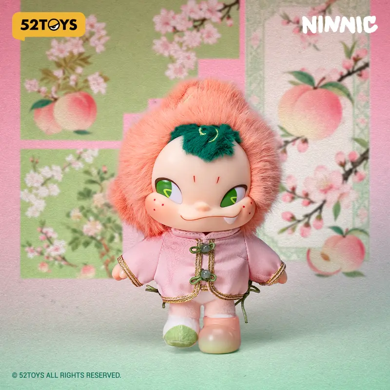 52TOYS NINNIC Fairy Peach Plush Figure Kawaii Creative Gift Room Decor Desktop Decoration Gift for  Birthday Party Stuffed Animal