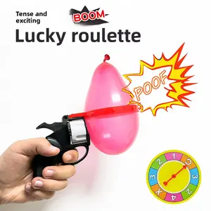 Russian roulette, gambling, gas ball gun, prank toy, party, parody, water ball gun, prop set, creative party, interactive game