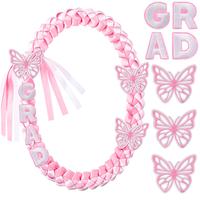 Butterfly Style-Pink, White