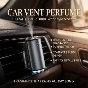 Electric Essential Oil Aromatherapy Car Air Freshener Diffuser Car Vent Humidifier Car Perfume Fragrance Decoration