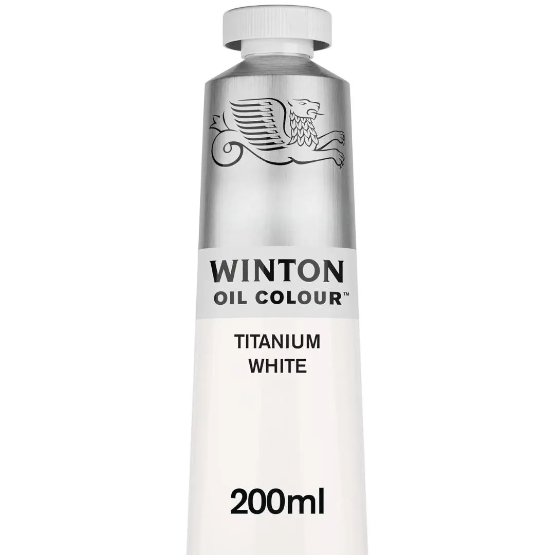 Winton Oil Color, 200ml (6.75-oz) Tube, Titanium White - School supplies
