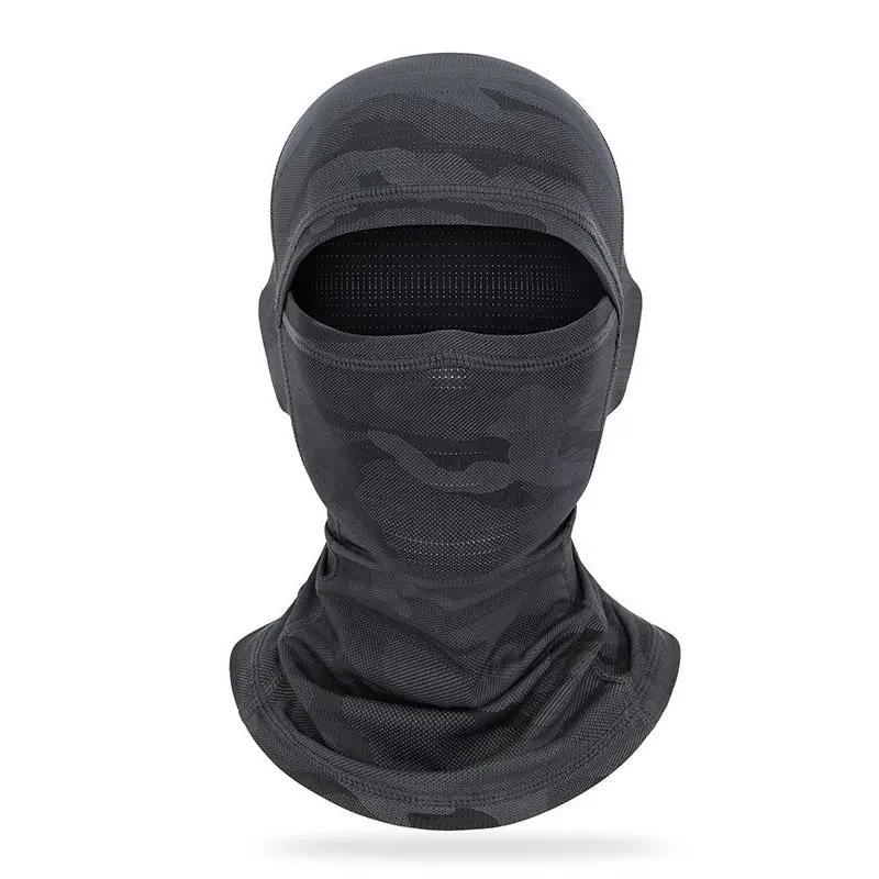 ROCKBROS Unisex Adults' Ice Silk Balaclava Face Mask - UPF 50+ UV-Protective, Cooling Breathable Synthetics Cover, 1 Size, Imported, Machine Washable Pull-On for Biking, Running, All Seasons