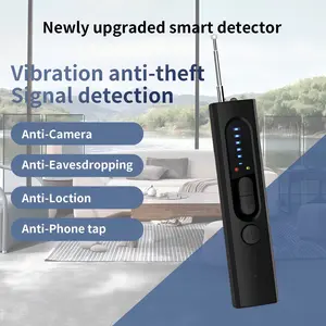 Mini Spy Detector, Signal Detection Camera, Long Battery Life Sound Alarm, Six Adjustable Levels, Infrared Light, Portable for Hotel Office Travel Car