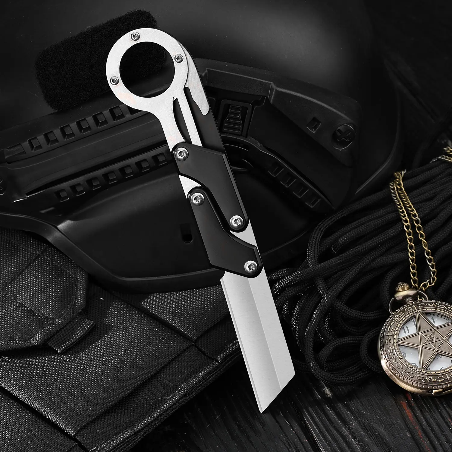 creative transformation folding knife, pocket knife,creative folding method, outdoor portable survival knife,tactical knife, gift for men