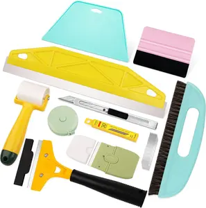Peel and Stick Wallpaper Tools,Wallpaper Smoothing Tool Kit with Smoother,Edge Guider,Paste Brush for Backsplash Tile,Contact Paper
