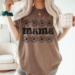 giftifymama Daisies T-shirt 2026 Summer New Nursing Tee Relaxed Fit Nursing Tee for Modern Moms，Comfy Oversized Women's tops Nursing Tee for Postpartum Moms