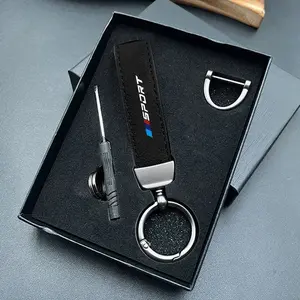 Fashion Car Key Keychain Chain Ring Keyring Holder, Car Key Accessory Styling Accessories for Bmw M Sport E30 E36 E39 E46 E90 E83 F10 F21 F30 X3 X4