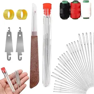 34PCS Big Eye SteelNeedles Set-Long& Thin Handmade Quilting & Sewing Needles Kit for DlY Sewing Projects