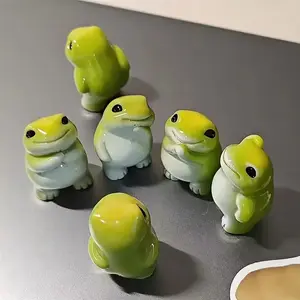 10 Random Fun Desktop Frog Ornaments, Decorative Figurines, Resin Sculptures, Relaxing Office Ornaments, Car Ornaments, Desktop Handmade Ornaments, Ideal Gifts for Family and Friends