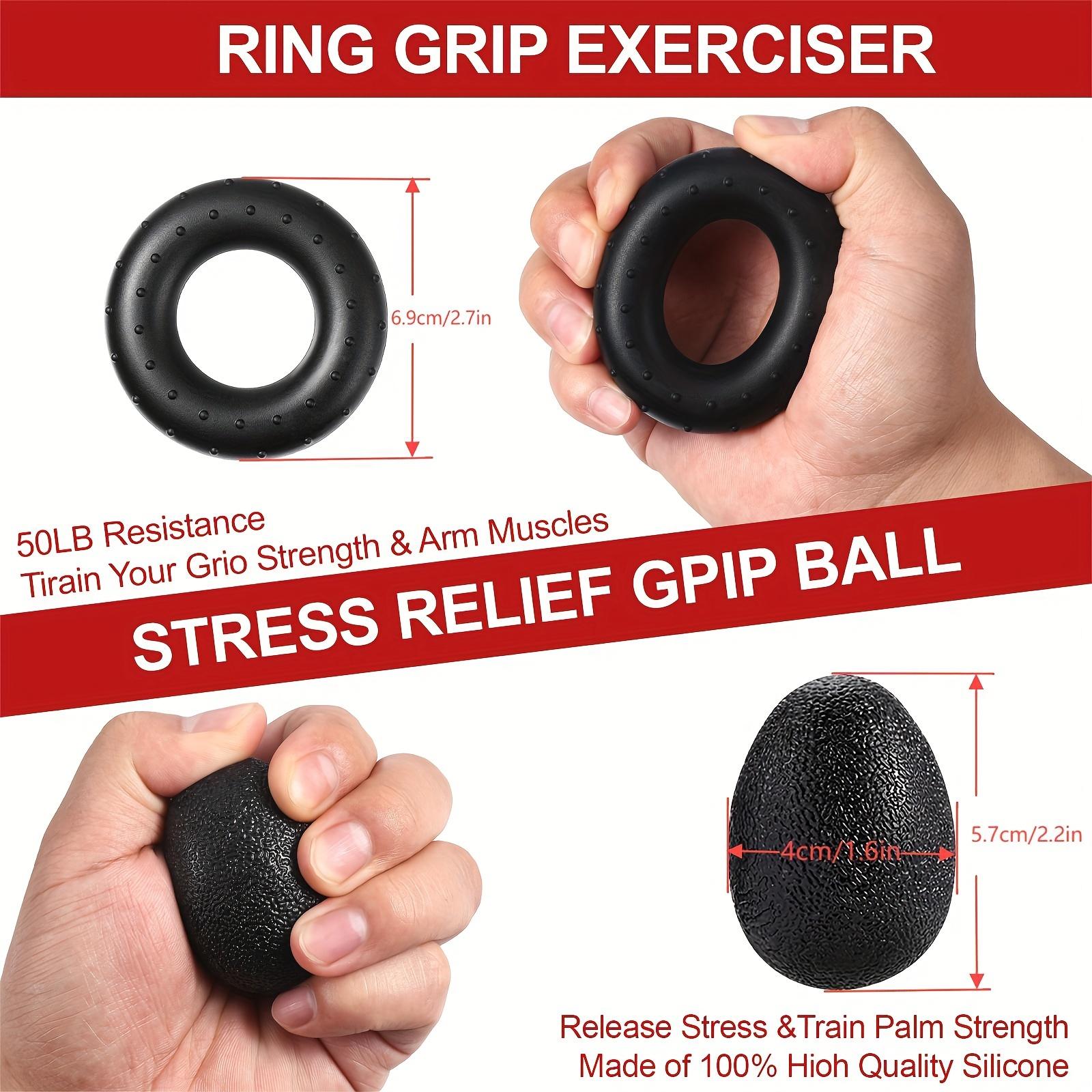 Pro Grip Trainer Set 4-Pack, 10-130lbs Res. Adjustable Resistance, Muscle Builder Forearm Exerciser for Office/Gym Carpal Tunnel Relief,back to school,back to school haul