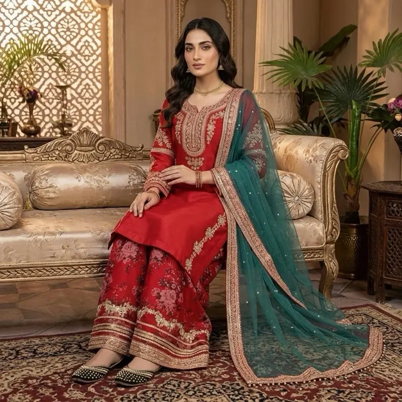 Indian & Pakistani Dress with Long Sleeves for Women - Casual Womenswear