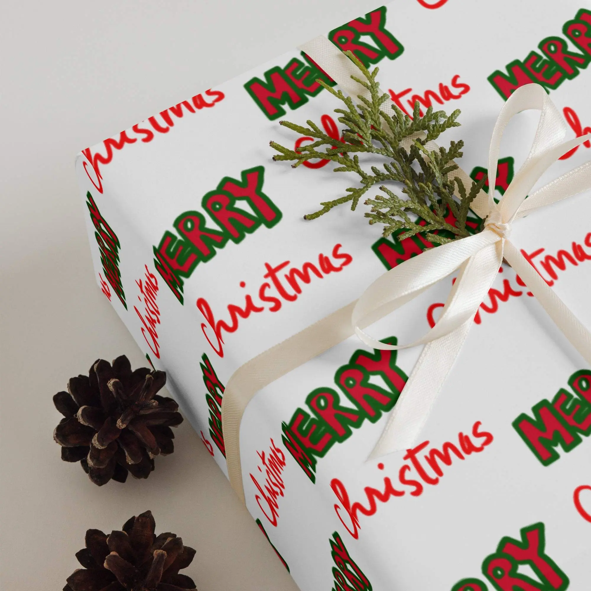 Tis The Season - Chelsea Perry Original Art - Wrapping paper sheets, Custom Art, Very Unique, Unique Artist, Cool Custom Design