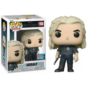 Funko Pop! Geralt Netflix The Witcher 1168 - 2021 Fall Convention Exclusive Vinyl Figure in PopShield Protector