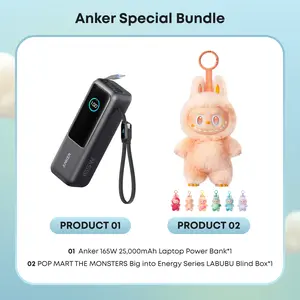 Anker 165W 25,000mAh Power Bank and POP MART THE MONSTERS Big into Energy LABUBU Series Blind Box Bundle#DealsForYouDays