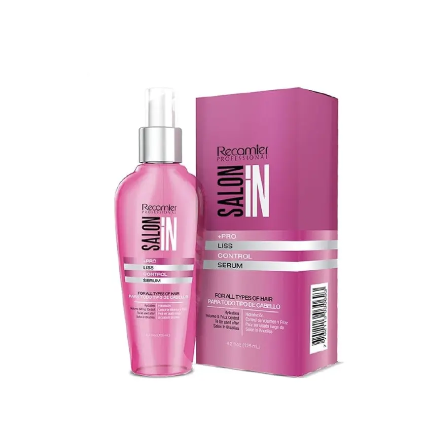 RECAMIER Professional Salon Hair Serum - Pro Liss Control Formula Haircare Liquid, Anti-Frizz Lightweight Blend to Restore Smooth Silky Hair, 4.06oz/120ml