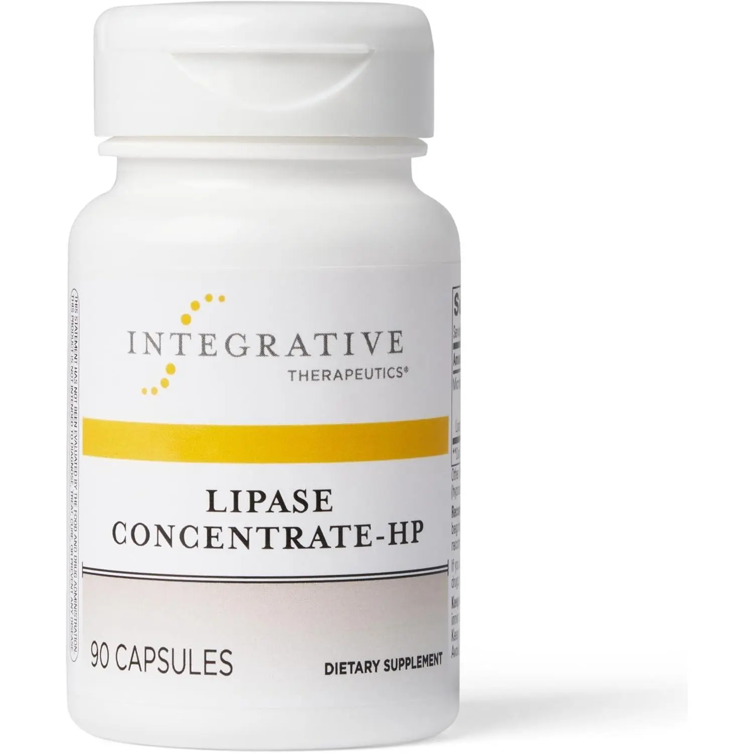Lipase Concentrate-HP-Gut Enzyme Supplement for Men and Women to Support The Digestion of Fats* - 90 Vegan Capsules