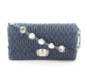 Pre-owned miu miu denim Clutches & Wristlets Clutch bag 4000033403027