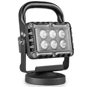 SMA LED Work Light 18W Stand 2400LM Wireless Base Strong magnet IP65 Waterproof 3 modes for Garage Workshop Car,Outdoor Lighting，Construction Site