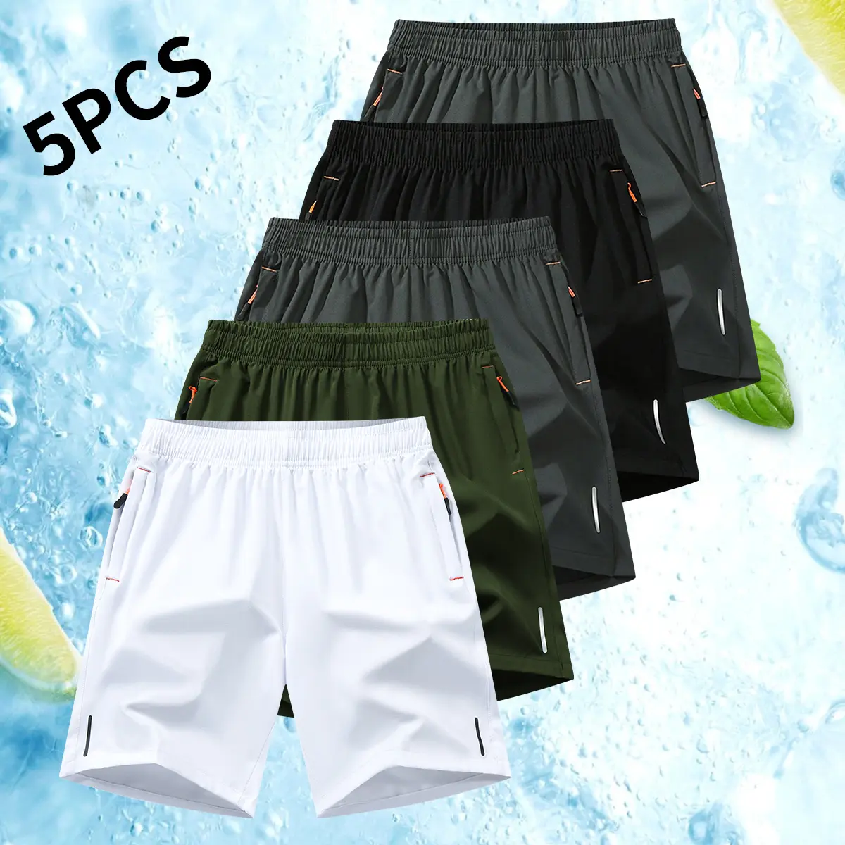 White army green dark gray black dark gray