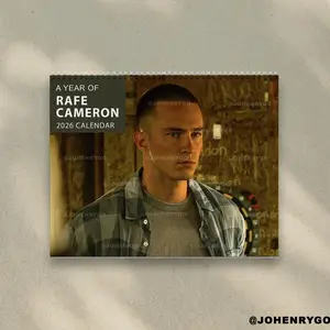 A Year Of Rafe Cameron 2026 Calendar - Drew Starkey, Rafe Cameron in OuterBanks |  Home Decor, Office Decor - Dexter Fan Gift, Unique Holiday Gift