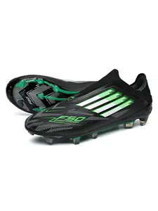 New Men's Football Shoes Ag Fg Long Studs Professional Competition Training Indoor Outdoor Lawn Soccer Boots Breathable Lightweight Classic