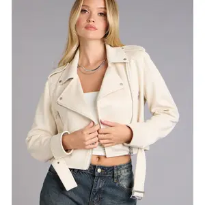 Cool Factor Faux Suede Moto Jacket