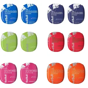 Energy Drink Inspired Protective Case for AirPods Max - Vivid Color Silicone Cover with Sporty Pattern - Durable Anti-Scratch Headphone Shell for Travel & Outdoor - Premium Soft Finish Ear Cup Protectors - Summer Edition Themed Accessories