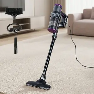 500W Powerful Stick Vacuum Cleaner Corded, 15kPa High Suction for Whole-Home Deep Clean, Lightweight Handheld Vac with Flexible Wand for Pet Hair & Dust, 3-in-1 Design