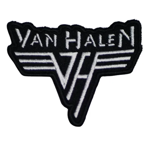 Classic 80s Rock Guitar Legend Embroidered Patch – Retro Music Band Style Iron-On Badge
