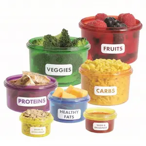 DIY Mini Bowl Food Storage Box, Portable Meal Container Set, Diet Control Box, 7-Piece Kit, Convenient and Compact Design