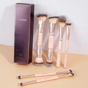 Maange 6-Piece Makeup Brush Set, Foundation Brush, Blush Brush, Loose Powder Brush, Eyeshadow Brush, Concealer Brush, Ideal for Home and Travel, Beauty Travel Brush