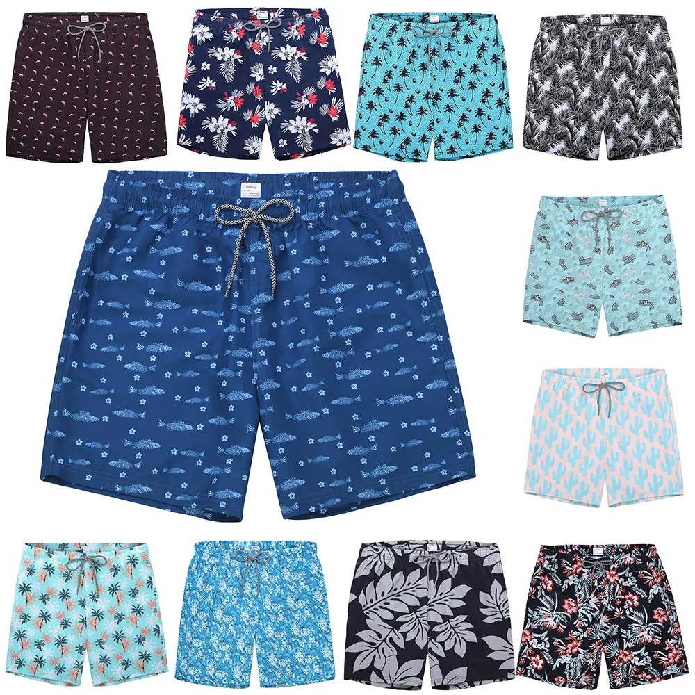 Mens Swim Trunks Quick Dry Swim Shorts with Mesh Lining Swimwear Bathing Suits 7 inch